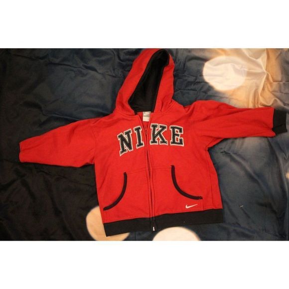 Nike Red & Black‎ Light Jacket Size 4T - Picture 1 of 4